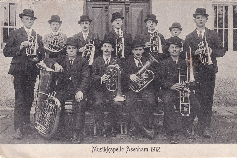 So spielte die Musik beim Schäfflertanz anno 1912 auf.