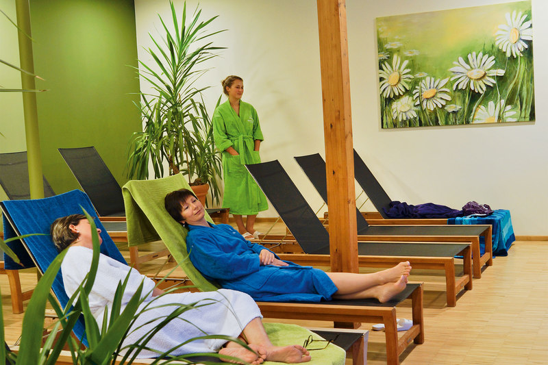 Relaxační pokoje v 1. patře termálního světa ve Vitariu